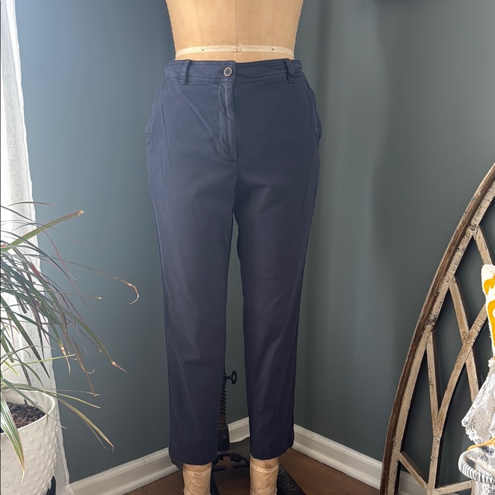 J. Jill Navy Ankle Cropped Pants